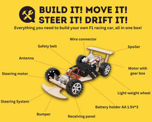 Load image into Gallery viewer, ZOVRION Wireless Remote Control Car Kit F1, Science Project Kit for Kids/Students/Education, STEM Project Model Car Kits to Build, Ideal Choice for Family and School