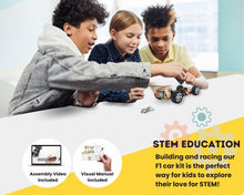Load image into Gallery viewer, ZOVRION Wireless Remote Control Car Kit F1, Science Project Kit for Kids/Students/Education, STEM Project Model Car Kits to Build, Ideal Choice for Family and School