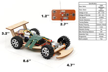 Load image into Gallery viewer, Pica Toys Wooden Wireless Remote Control F1 Racing Car Science Kit to Build (Green), STEM Project for Kids Aged 9 10 11 12 13, Science Building Kit Gift for Boys and Girls