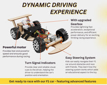 Load image into Gallery viewer, ZOVRION Wireless Remote Control Car Kit F1, Science Project Kit for Kids/Students/Education, STEM Project Model Car Kits to Build, Ideal Choice for Family and School