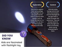 Load image into Gallery viewer, ZOVRION DIY Wooden Flashlight STEM Kit for Kids Aged 6-10 | Battery-Operated Educational Science Experiment Kit with Built-in Switch