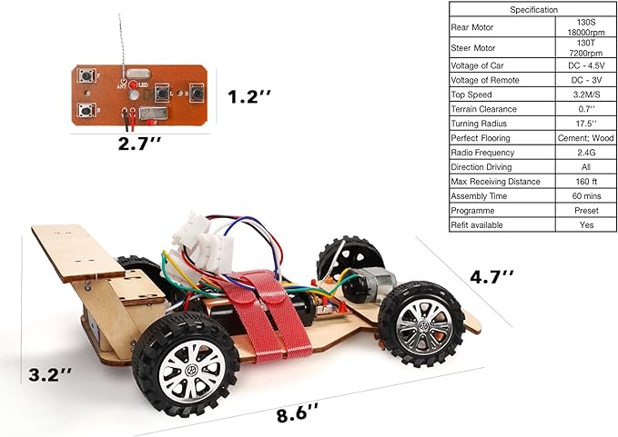 Pica Toys-Wooden Solar Remote Control Car