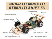 Load image into Gallery viewer, Pica Toys Wooden Wireless Remote Control F1 Racing Car Science Kit to Build (Green), STEM Project for Kids Aged 9 10 11 12 13, Science Building Kit Gift for Boys and Girls