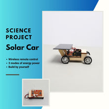 Load image into Gallery viewer, ZOVRION Solar Car V1 Model Kits to Build, Science Experiment Kit for Kids Age 8-12, Wireless Remote Control Robotic Stem Project, Electric Motor Hybrid Powered
