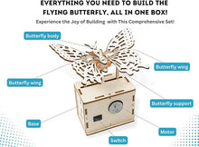 Load image into Gallery viewer, Pica Toys Electric Flying Butterfly Wood Working Toy - Science Wood Kits for Kids Ages 8, 9, 10, 11, 12 | 3D Puzzle Craft Wooden Building STEM Projects for Kids Ages 8-12
