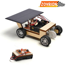 Load image into Gallery viewer, ZOVRION Solar Car V1 Model Kits to Build, Science Experiment Kit for Kids Age 8-12, Wireless Remote Control Robotic Stem Project, Electric Motor Hybrid Powered
